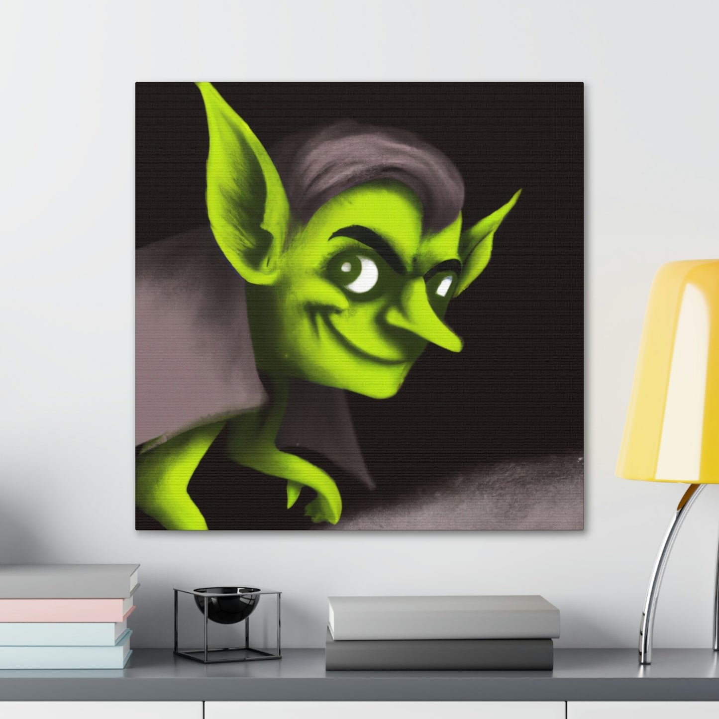 "The Mysterious Goblin in the Shadows" - The Alien Canva