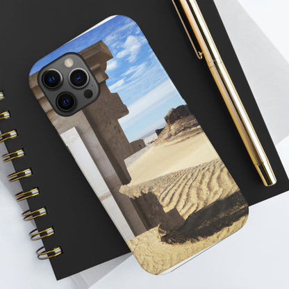 "Lost in the Sands: Discovering the Ancient Temple" - The Alien Tough Phone Cases