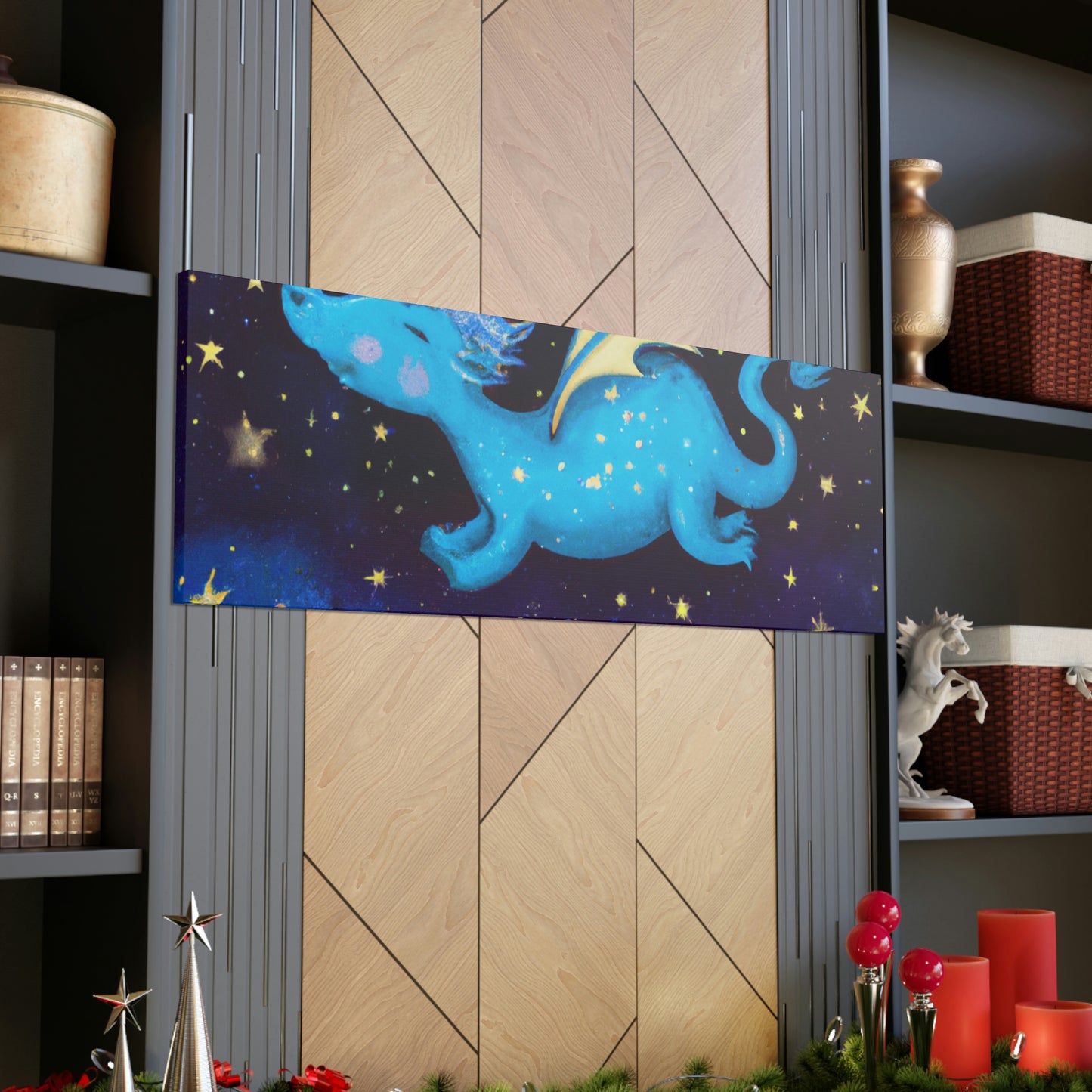 "Drifting Among the Stars: The Story of a Baby Dragon" - The Alien Canva