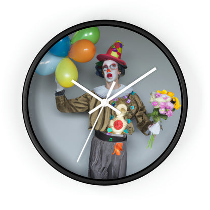 "Clowning Around with Balloons" - The Alien Wall Clock