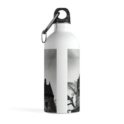 "Castle of Mystifying Secrets: A Haunted Adventure" - The Alien Stainless Steel Water Bottle