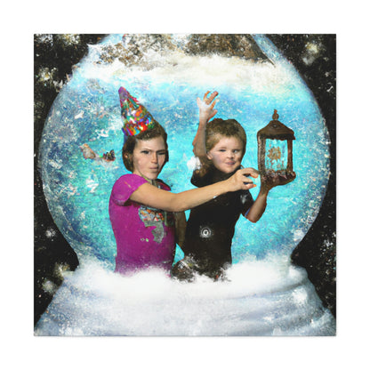 Snow Globe Adventures: Eine magische Reise durch ein Winterwunderland - The Alien Canva