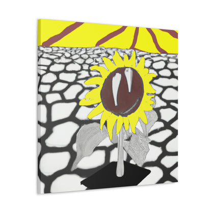 "Un girasol que se marchita en un campo reseco" - The Alien Canva