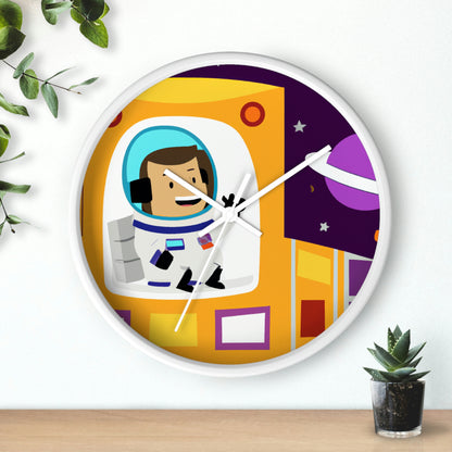 "Un viaje de sonrisas celestiales" - El reloj de pared alienígena