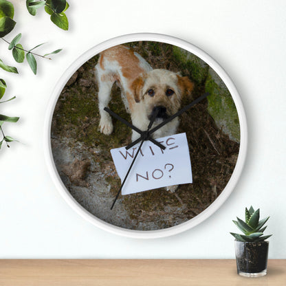 "A Heartbreaking Search: The Lost Dog's Plea for Reunion" - The Alien Wall Clock