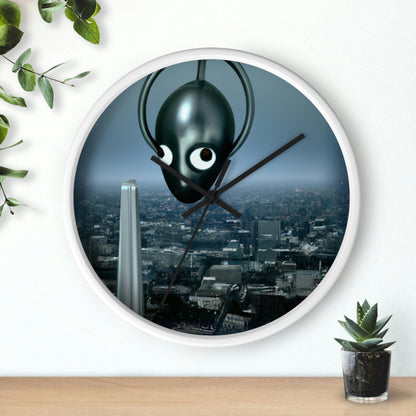 "Una chispa distante: la búsqueda de un santuario extraterrestre en la ciudad". - El reloj de pared alienígena