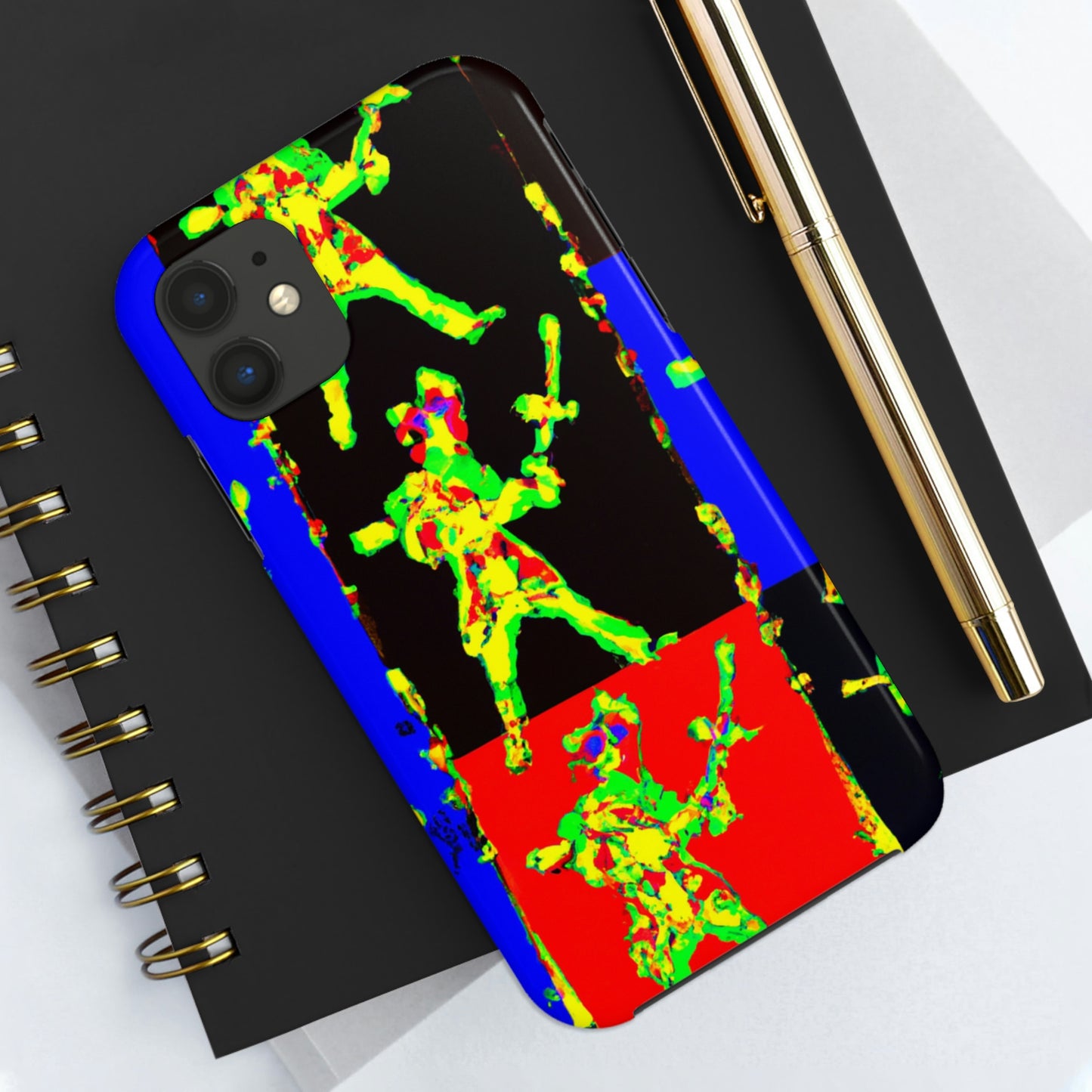 "Tanz mit Feuer und Stahl." - Die Alien Tough Phone Cases