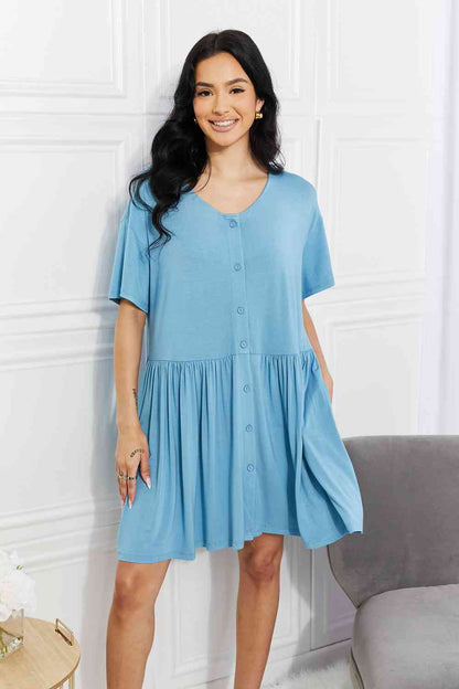 Yelete Oh Sweet Spring Button-up-Flare-Kleid in voller Größe