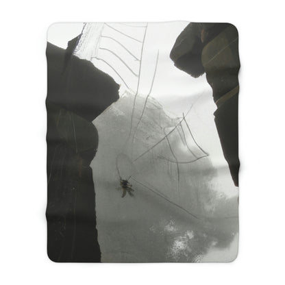 "Ghostly Cobwebs in the Ruins" - The Alien Sherpa Fleece Blanket