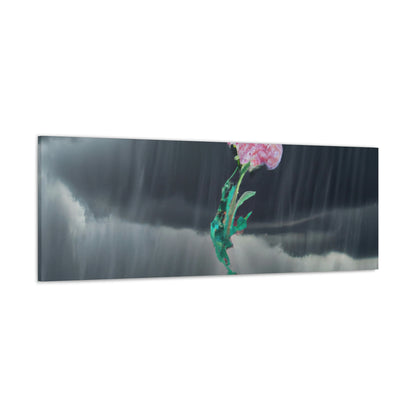 "Aight Against the Storm: The Story of a Lonely Flower" - The Alien Canva