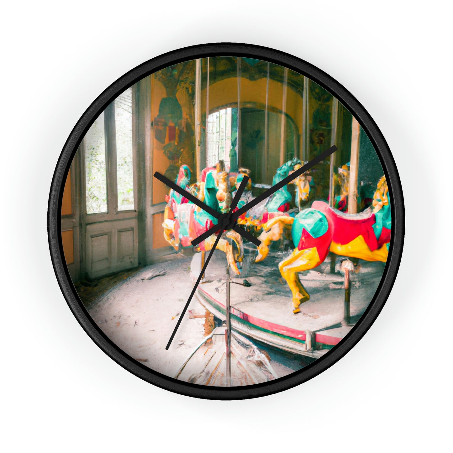 "The Carousel in the Haunted Mansion" - The Alien Wall Clock