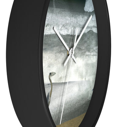 "A Sea of Turmoil: A Heron's Restlessness". - The Alien Wall Clock