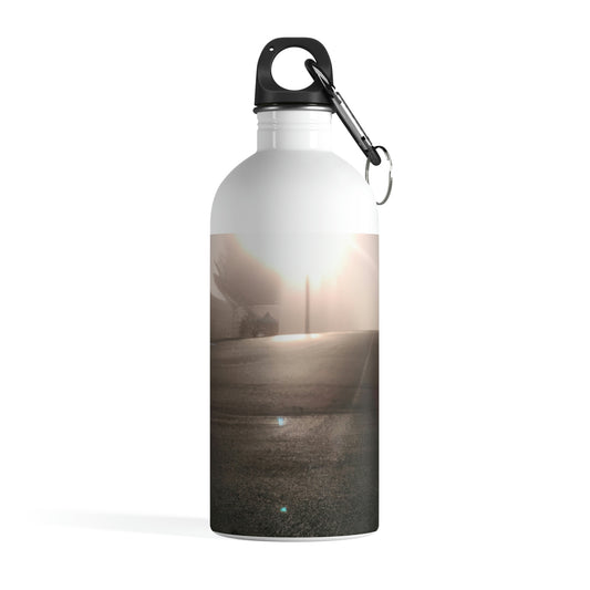 "A Gleaming Dawn in a Misty City". - The Alien Stainless Steel Water Bottle