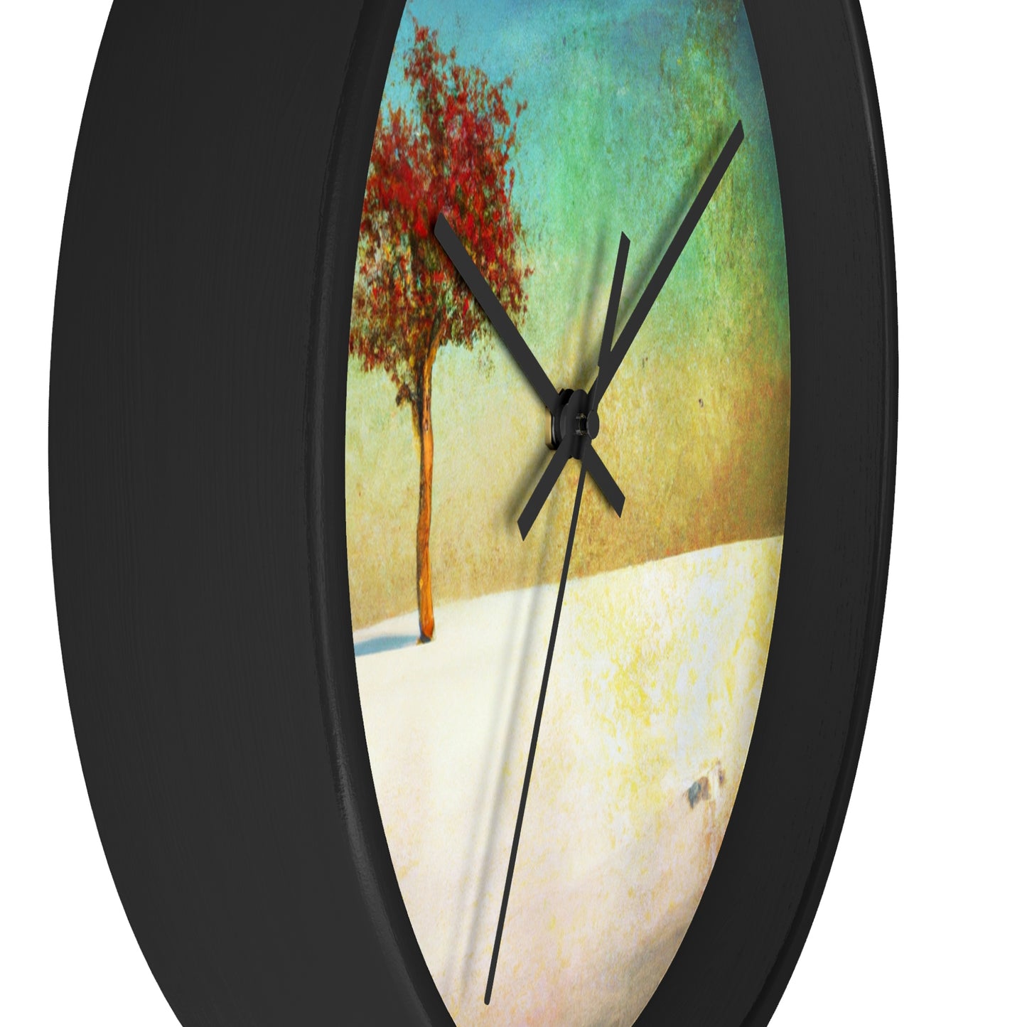 "Alone in the Snowy Meadow" - The Alien Wall Clock