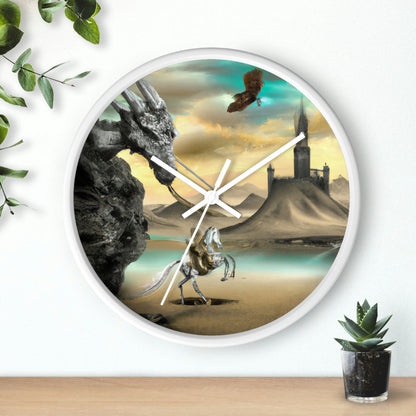 The Knight and the Dragon's Throne - The Alien Wall Clock