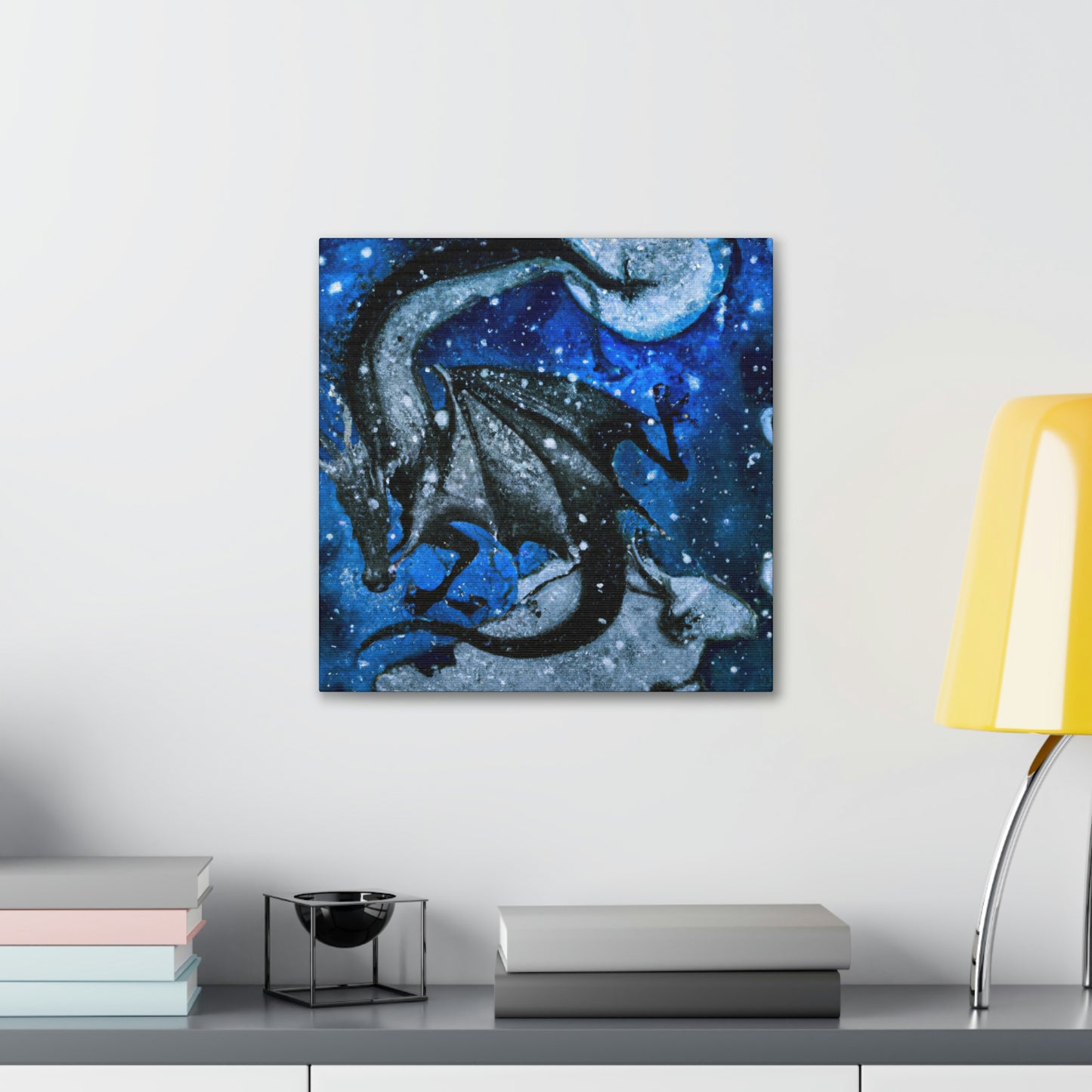 "Frosted Moonlight Dragon" - The Alien Canva