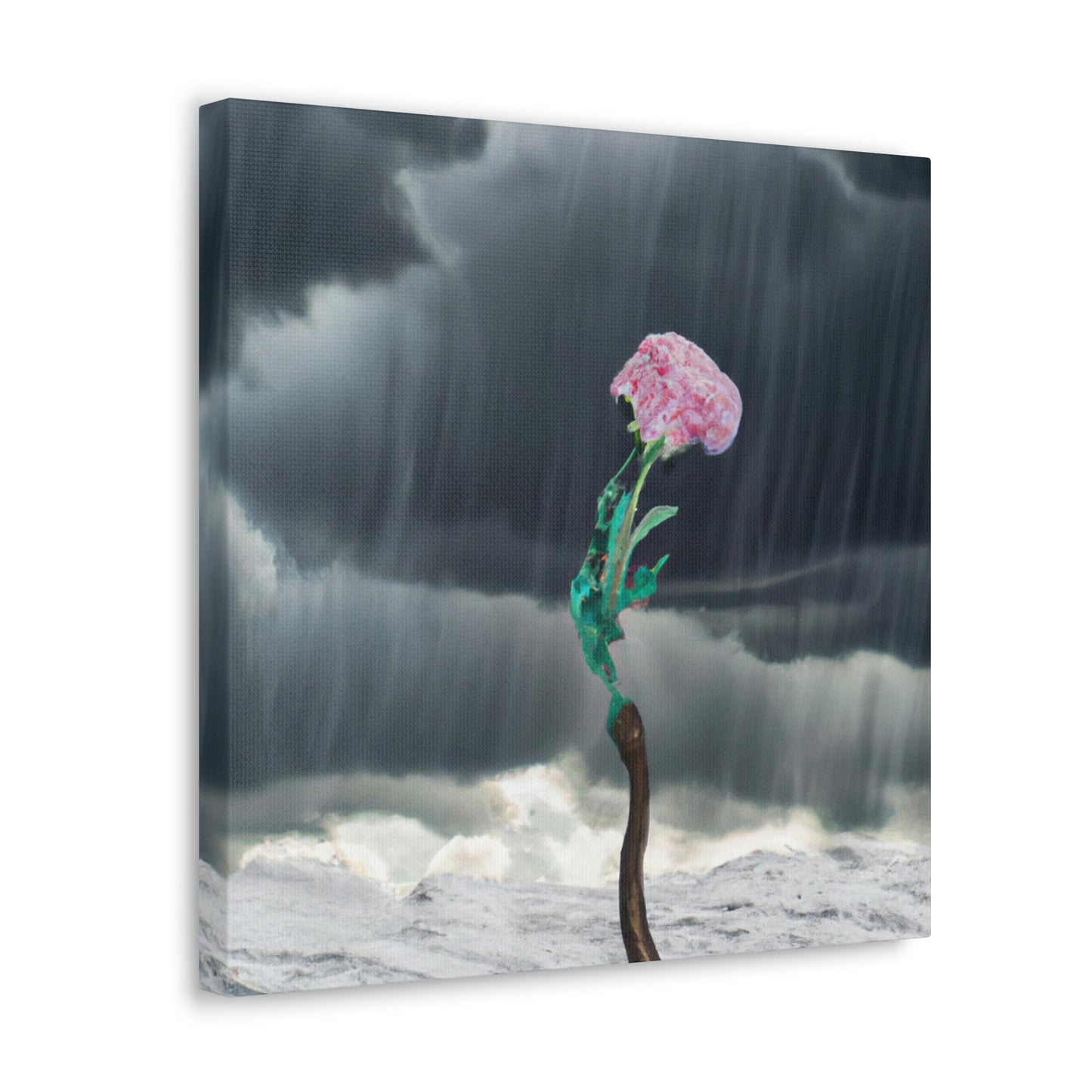 "Aight Against the Storm: The Story of a Lonely Flower" - The Alien Canva