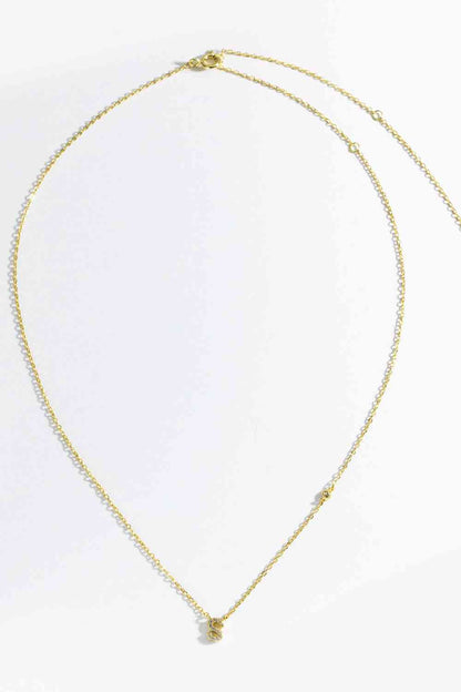 Collar de plata de ley 925 con circonitas de Q To U