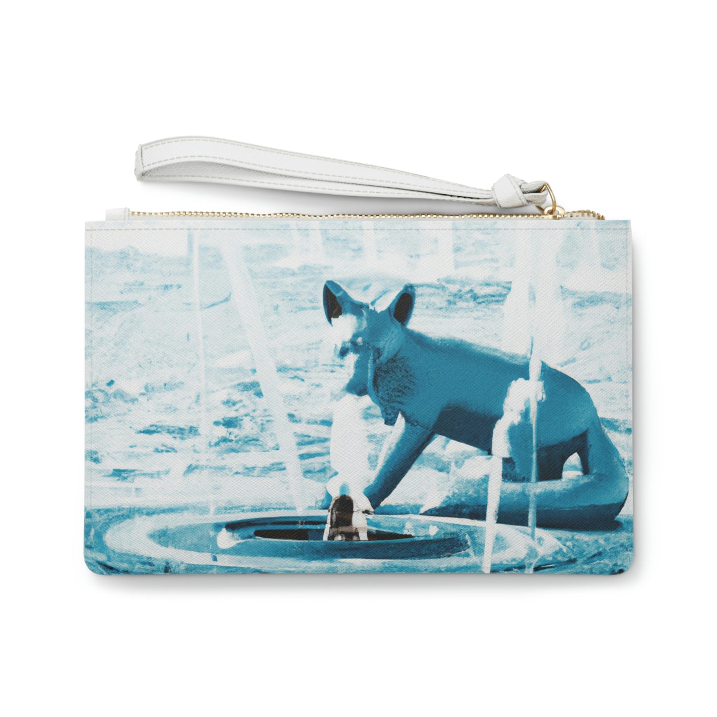 "Foxy Herumtollen im Brunnen" - Die Alien Clutch Bag