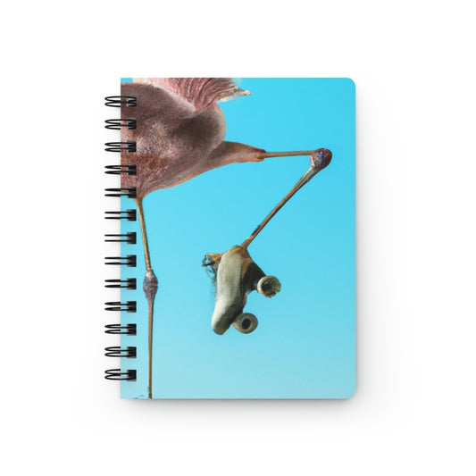 "Flamingo Skates!" - The Alien Spiral Bound Journal