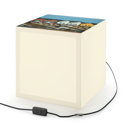 "Suburban Variety: A Palette of Homes" - Die Alien Light Cube Lampe