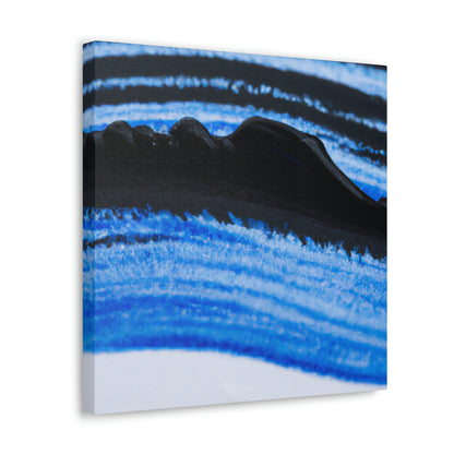 "A Blue and Black Dreamscape" - Canvas