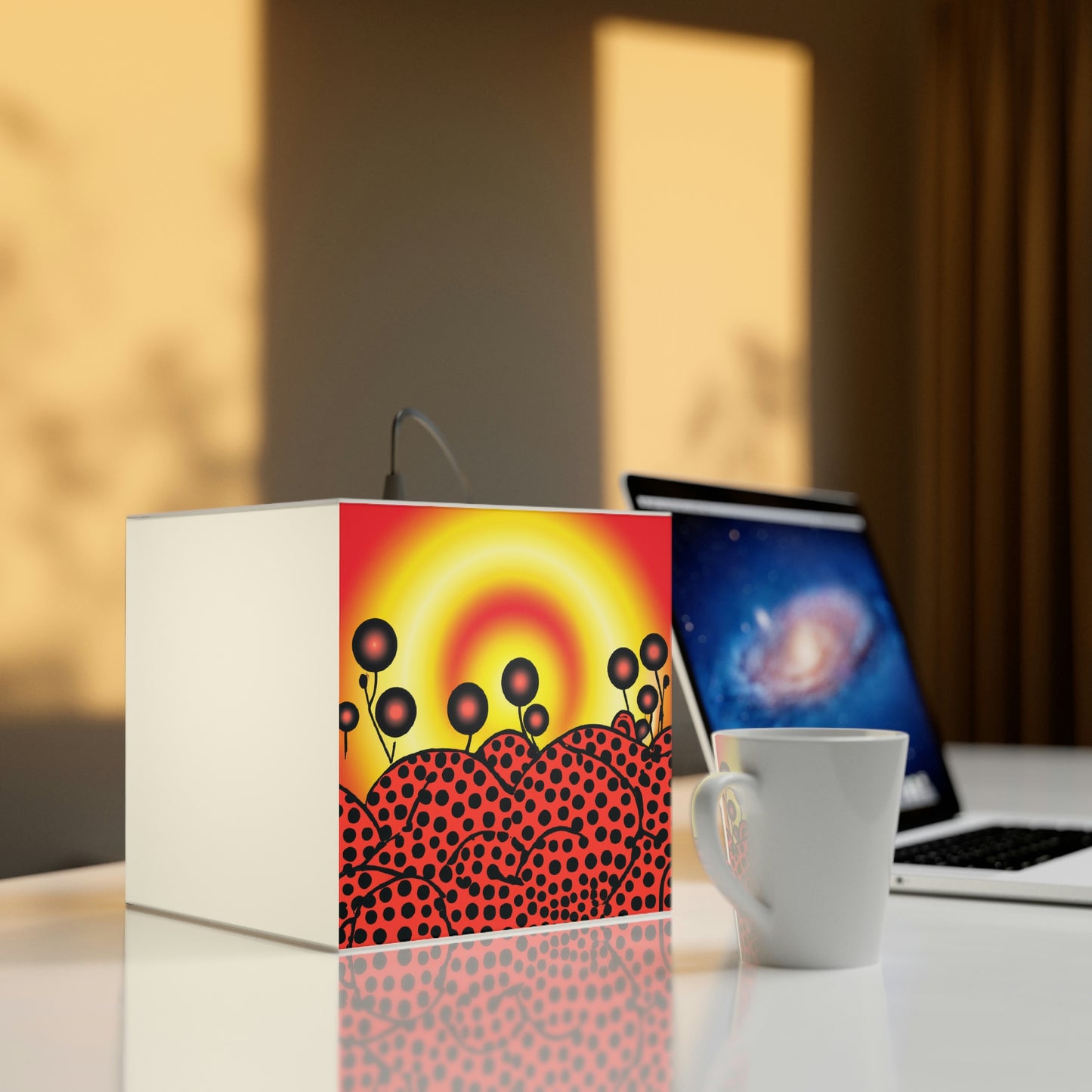 "A New Dawn's Glow" - The Alien Light Cube Lamp