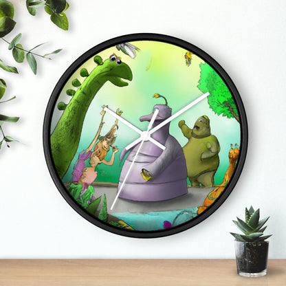 "Intergalactic Zoo Adventures" - The Alien Wall Clock