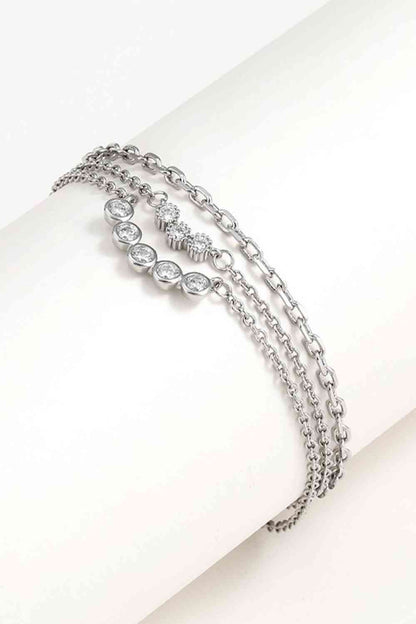 Zircon Layered Bracelet