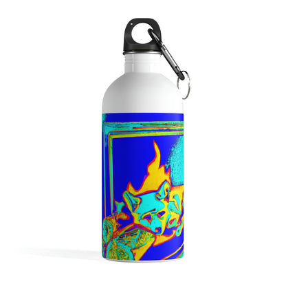 "Fox by Firelight". - The Alien Stainless Steel Water Bottle