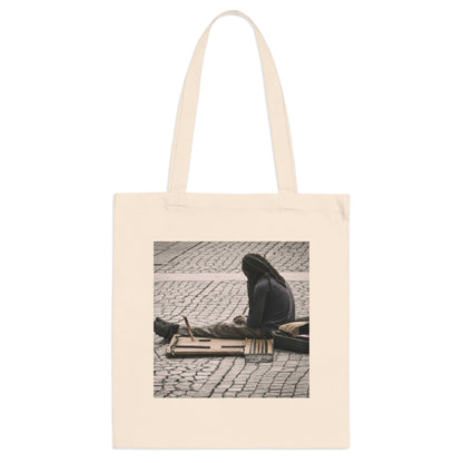 "Lonely Street Art: A Quest for Connection" - The Alien Tote Bag