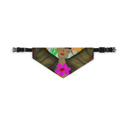 "Ballet de mariposas en el prado de flores silvestres" - The Alien Pet Bandana Collar