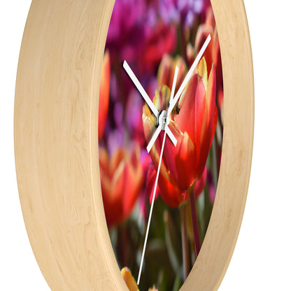 "The Busy Bee's Tulip Trawl" - The Alien Wall Clock