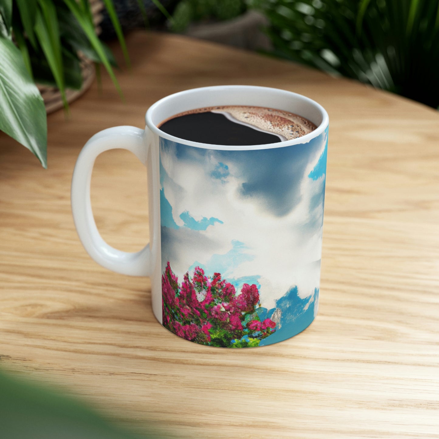 Rainbow Sky Garden - The Alien Ceramic Mug 11 oz