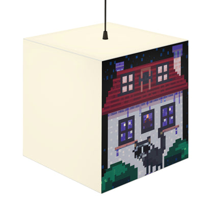 "Caper in the Mansion: A Raccoon's Adventure" - The Alien Light Cube Lamp