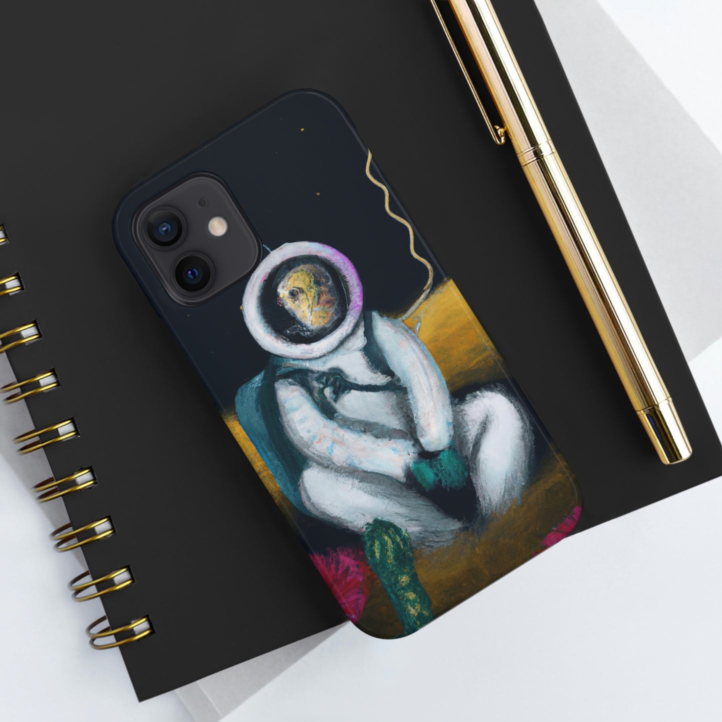 "Allein im Dunkeln: Das Überleben eines einsamen Astronauten" - Die Alien Tough Phone Cases