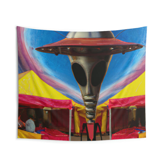 "Fair Invaders: A Cosmic Crash Course" - The Alien Wall Tapestries