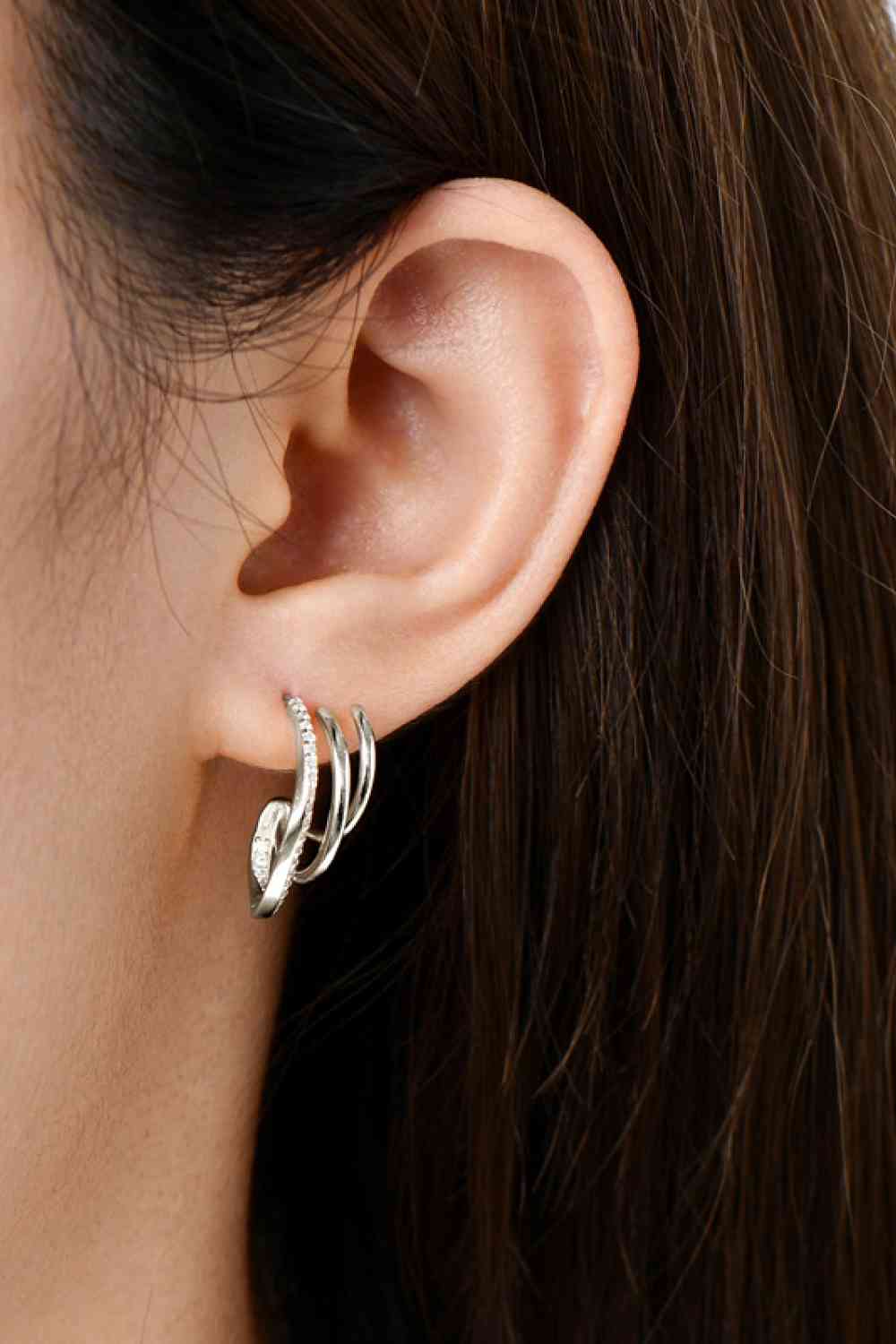 Moissanit-Ohrringe aus 925er-Sterlingsilber