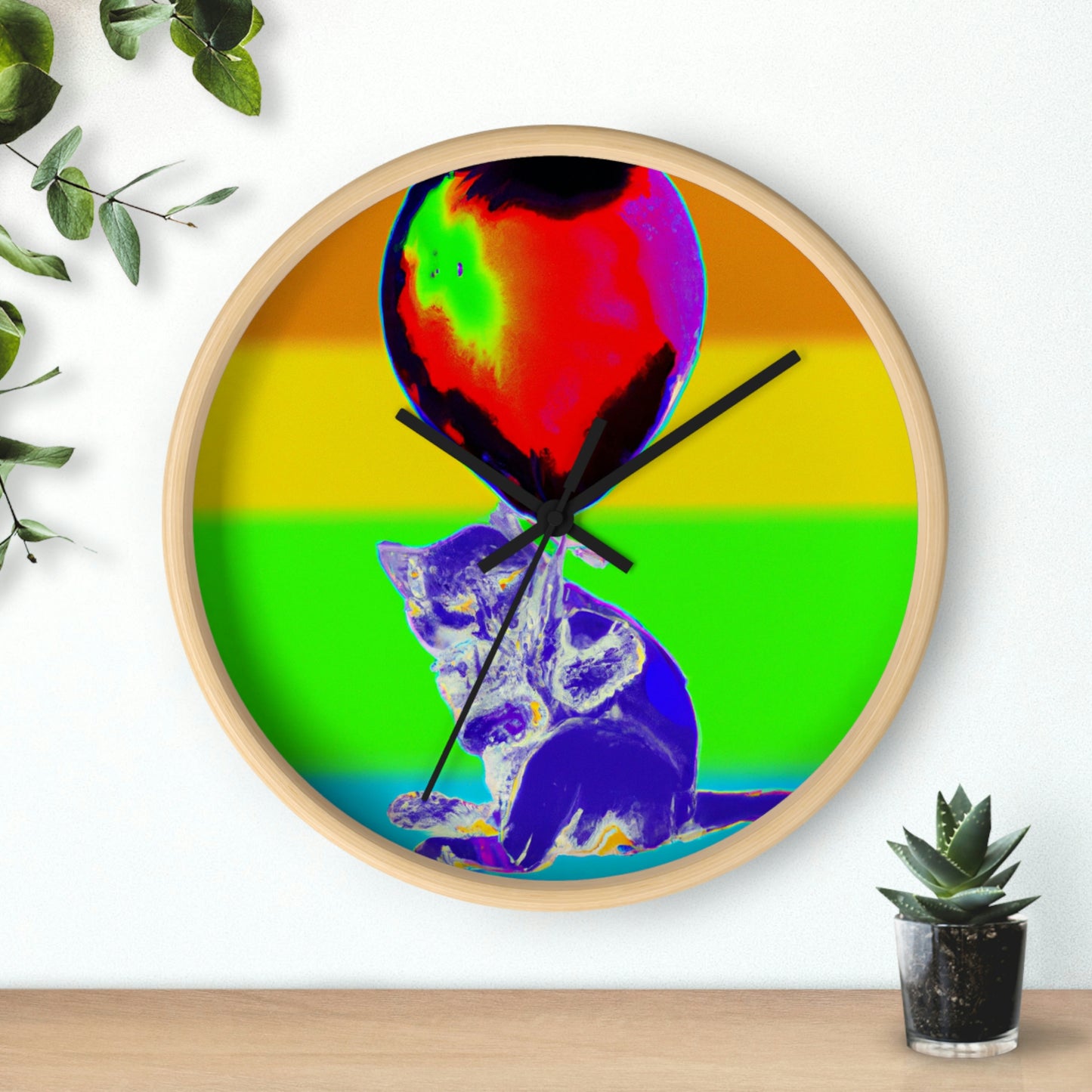 "Cozy Companions" - The Alien Wall Clock