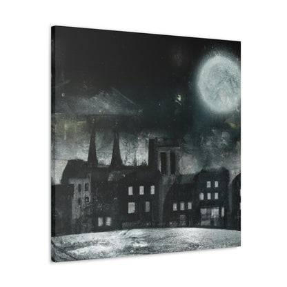 "Luminous Nocturne: A City Lit By Moonlight" - The Alien Canva