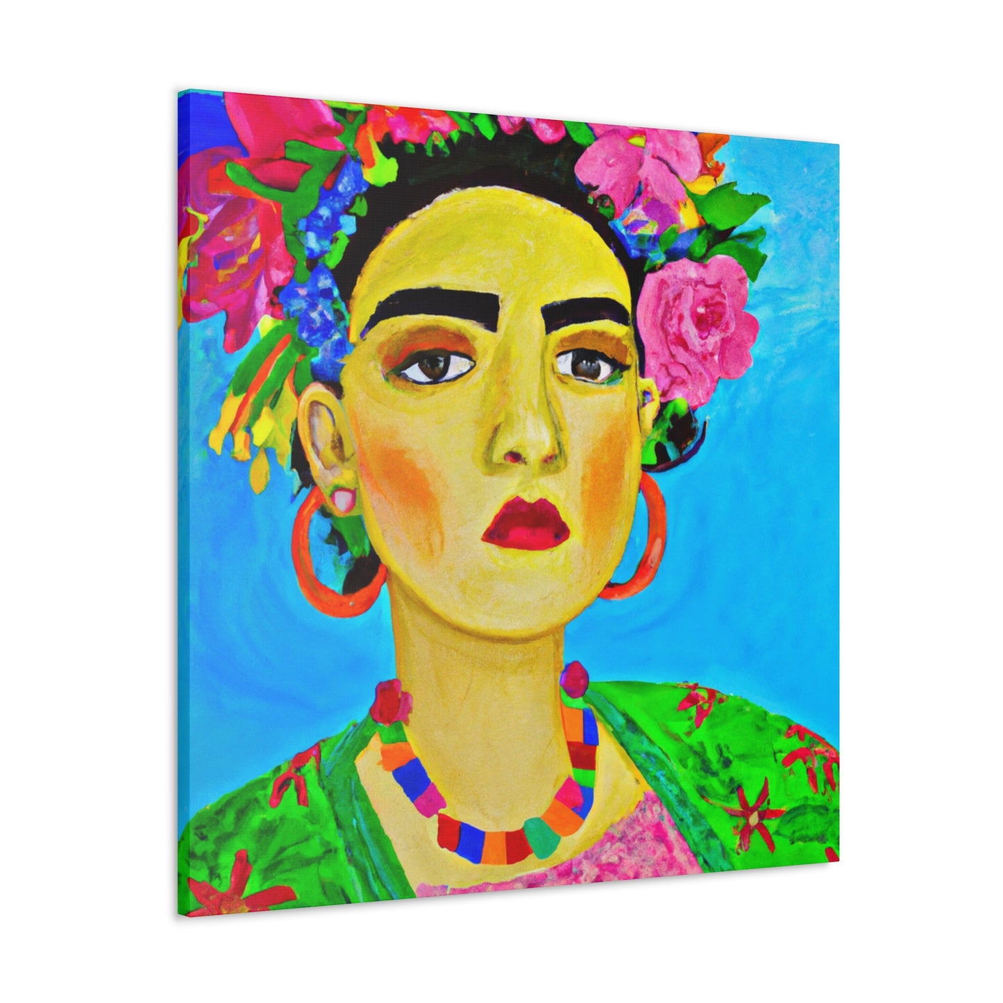 „Heftig und frei: Eine von Frida Kahlo inspirierte Hommage an mexikanische Frauen“ – The Alien Canva