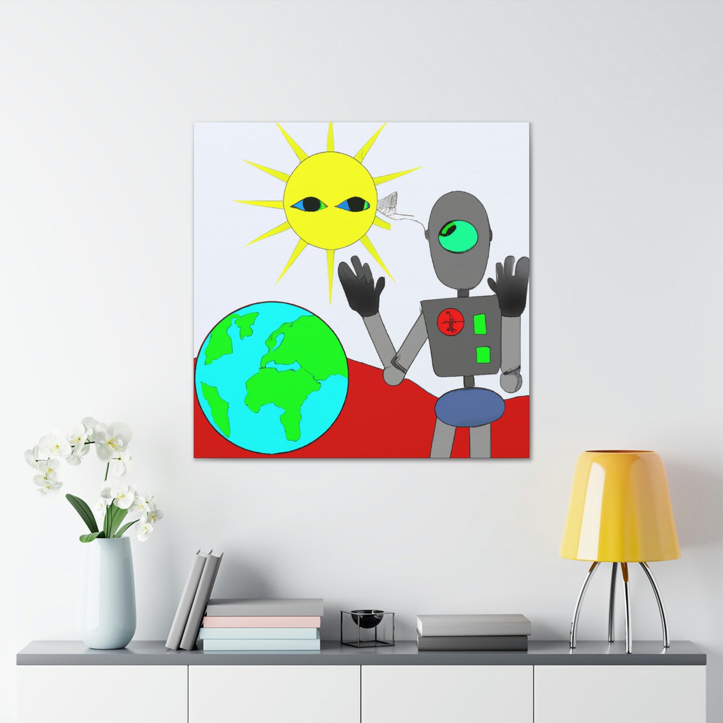 "Robot Defender: The Alien Invasion of Earth" - The Alien Canva