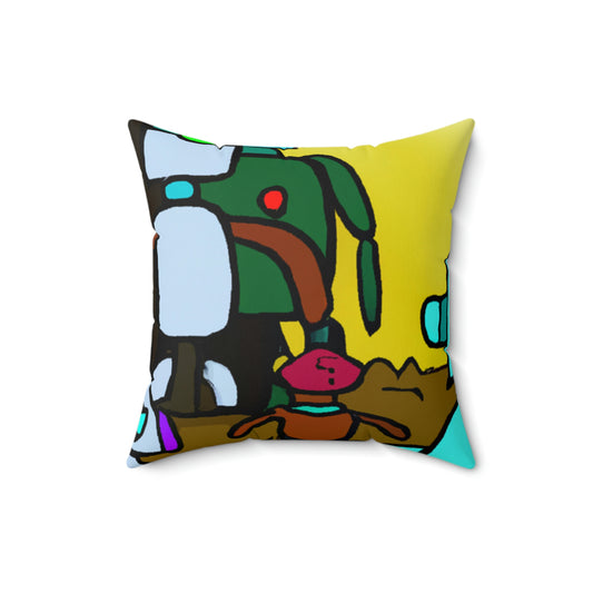 "Ein Spektrum versklavter Maschinen" - Das Alien Square Pillow