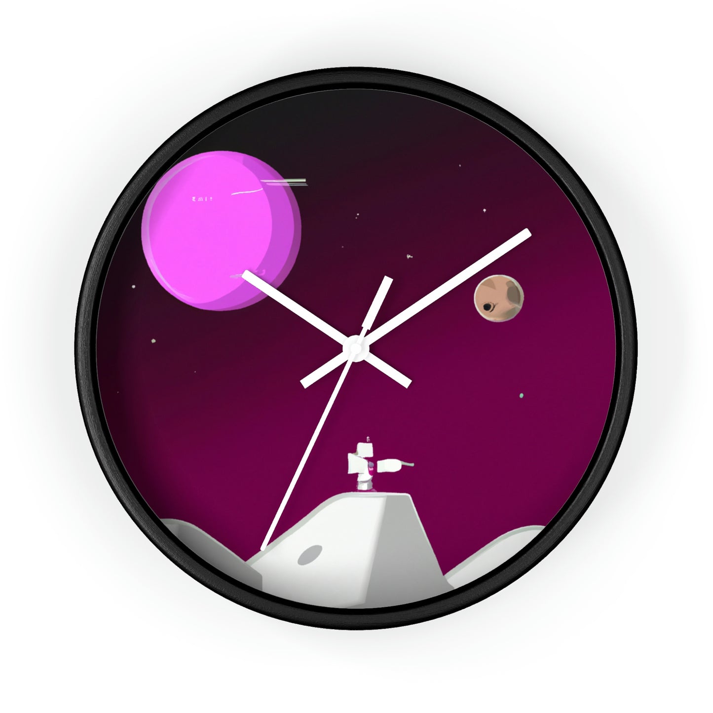 "A Moon Odyssey: Exploring Another World" - The Alien Wall Clock