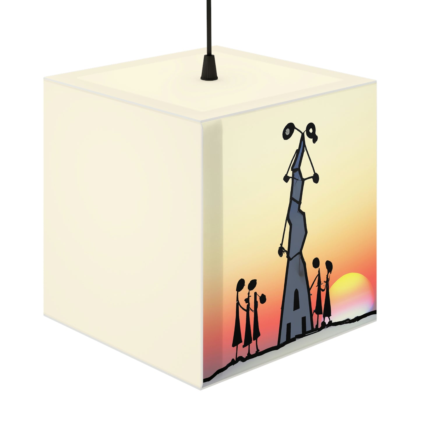 "Forgotten in the Sunset" - Die Alien Light Cube Lampe