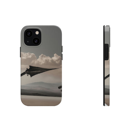 "A Warrior's Last Stand: The Battle Against the Metal Dragon" - Die Alien Tough Phone Cases