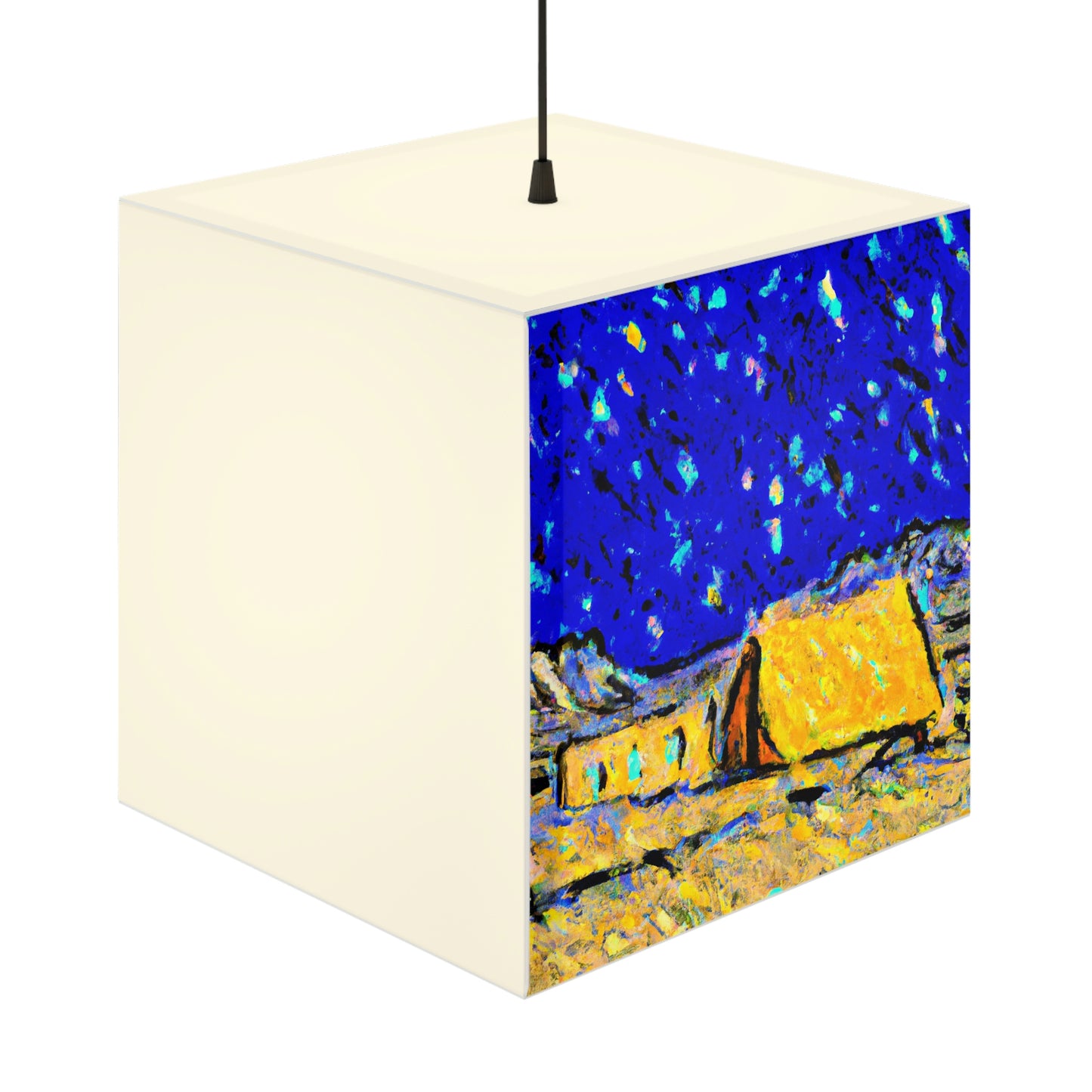 "Enchanted Sands of the Night Sky" - The Alien Light Cube Lamp