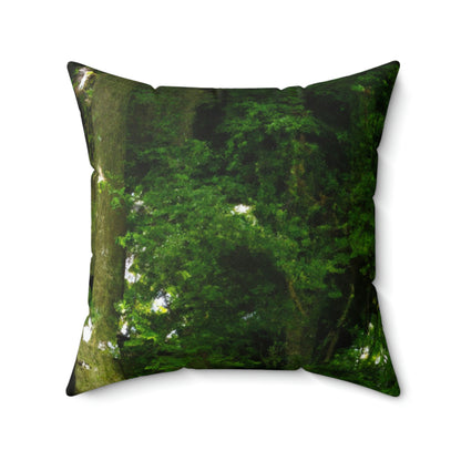 "Grandpa's Enchanted Hideaway" - The Alien Square Pillow