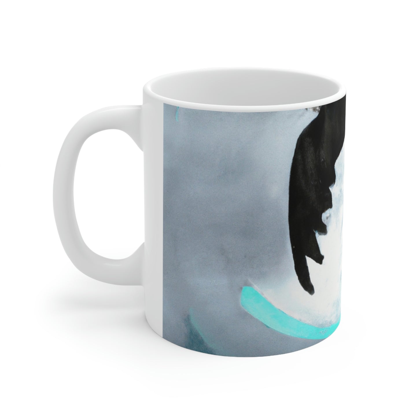 "Lunar Plunge" - Taza de cerámica Alien 11 oz