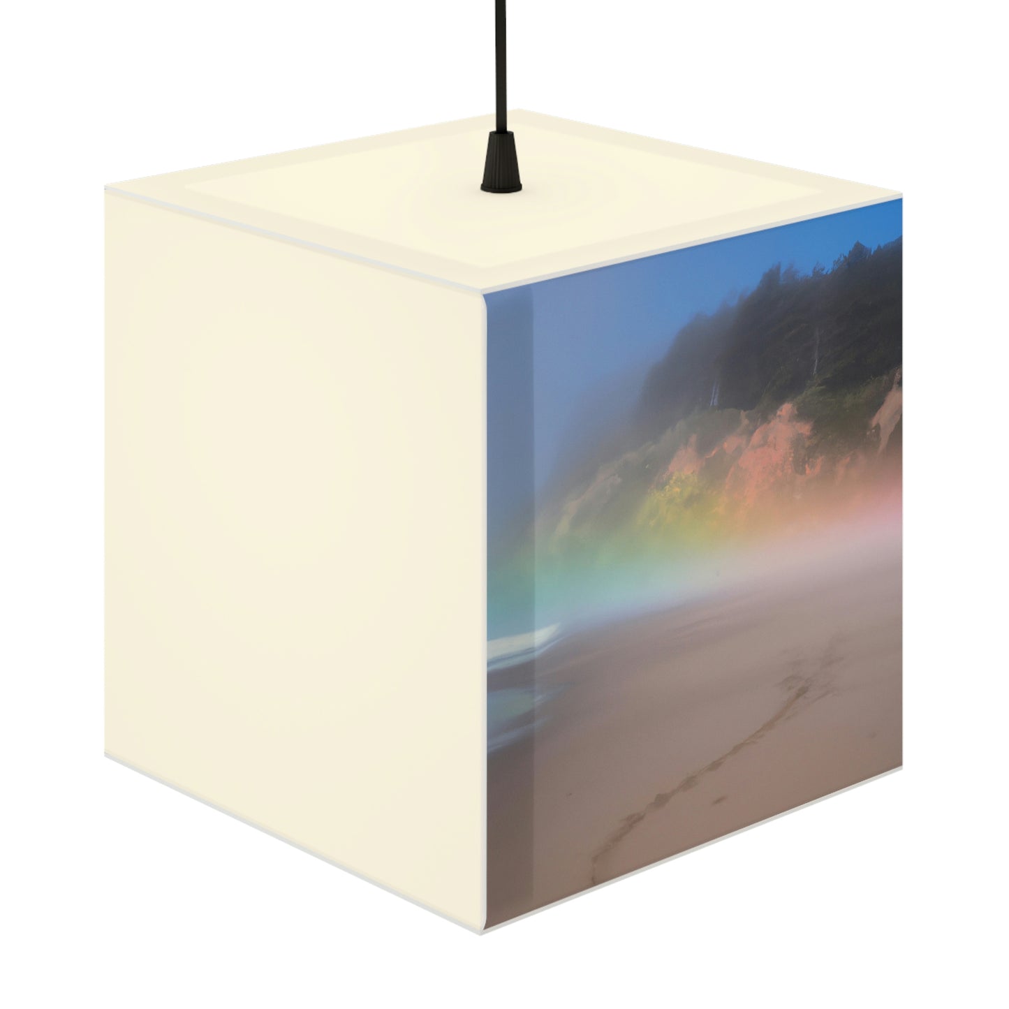 "A Painted Reflection of Solitude" - The Alien Light Cube Lamp